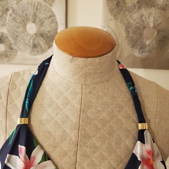 Ralph Lauren Watercolor Tropical Floral Bikini Top - Picture 6 of 10